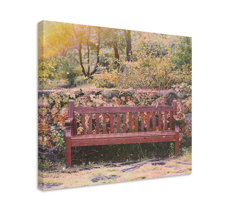 Tableau paysage jardin paisible - TenStickers