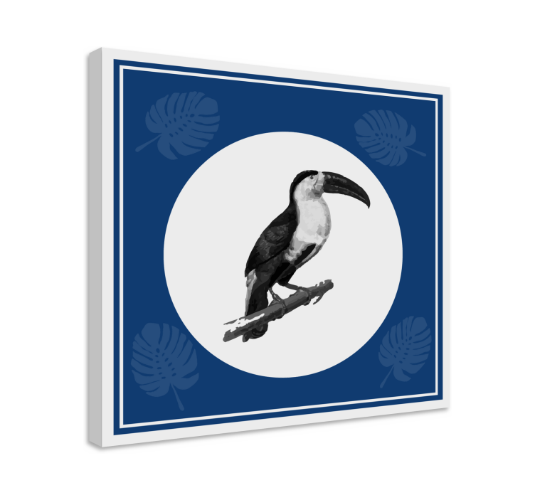 Tableau oiseaux toucan sur une branche - TenStickers