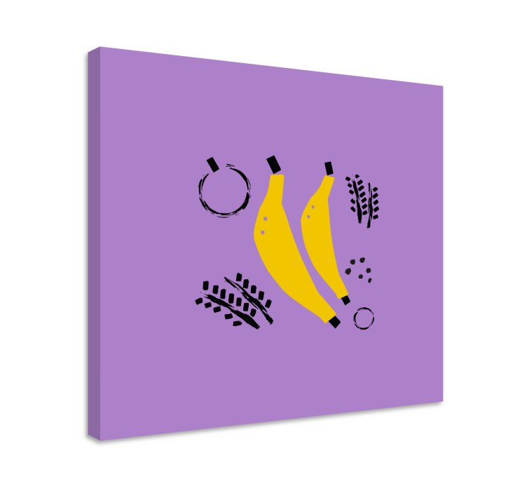 Tableau fruits design bananes jaunes - TenStickers