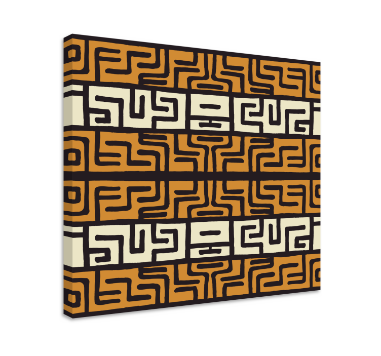 Tableau abstraite sticker abstrait de style africain - TenStickers