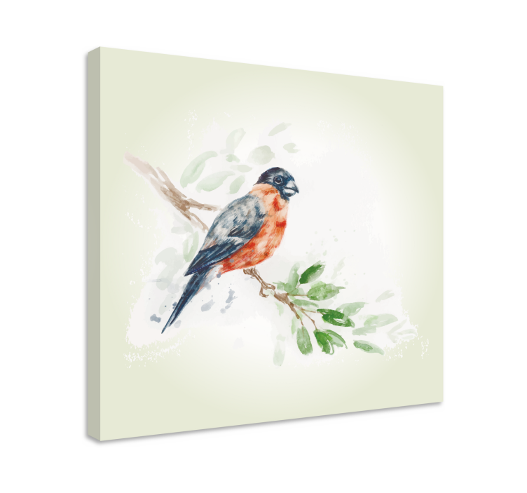 Tableau oiseaux oiseau sur branche - TenStickers