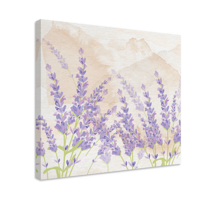 Tableau fleurs et plantes champ de lavande serein - TenStickers