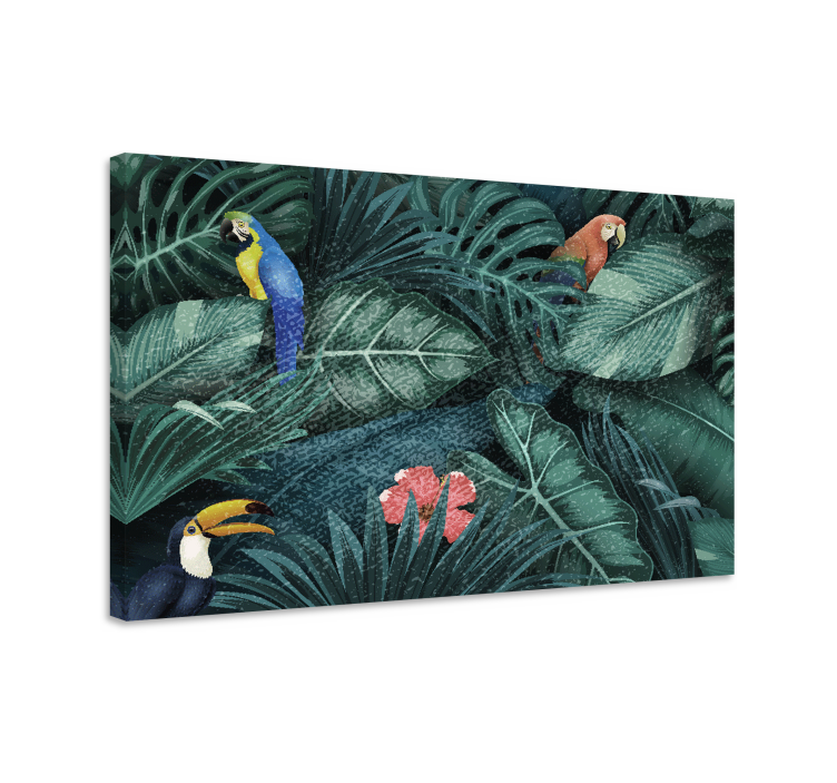 Tableau animaux paradis des oiseaux tropicaux - TenStickers