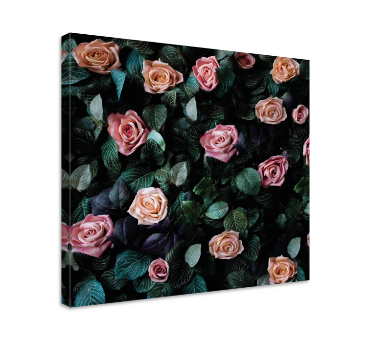 Tableau fleurs Fleurs roses rouges - TenStickers