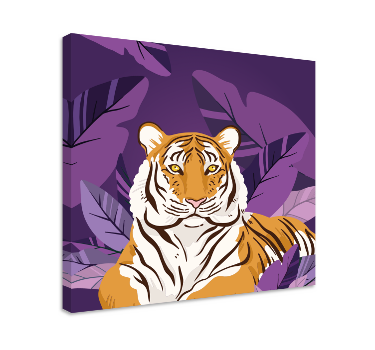 Tableau animaux portrait de tigre majestueux - TenStickers