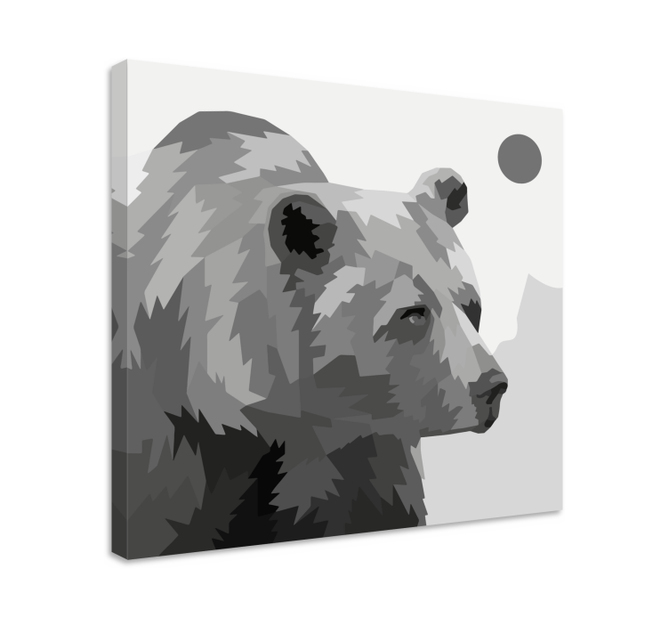 Tableau animaux portrait d'ours majestueux - TenStickers