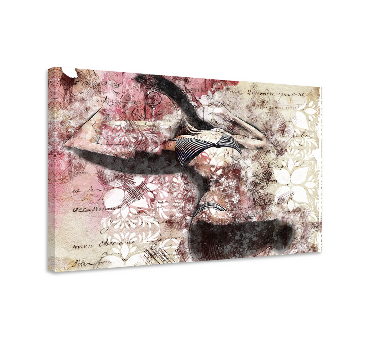 Tableau personnage silhouette de danseuse - TenStickers