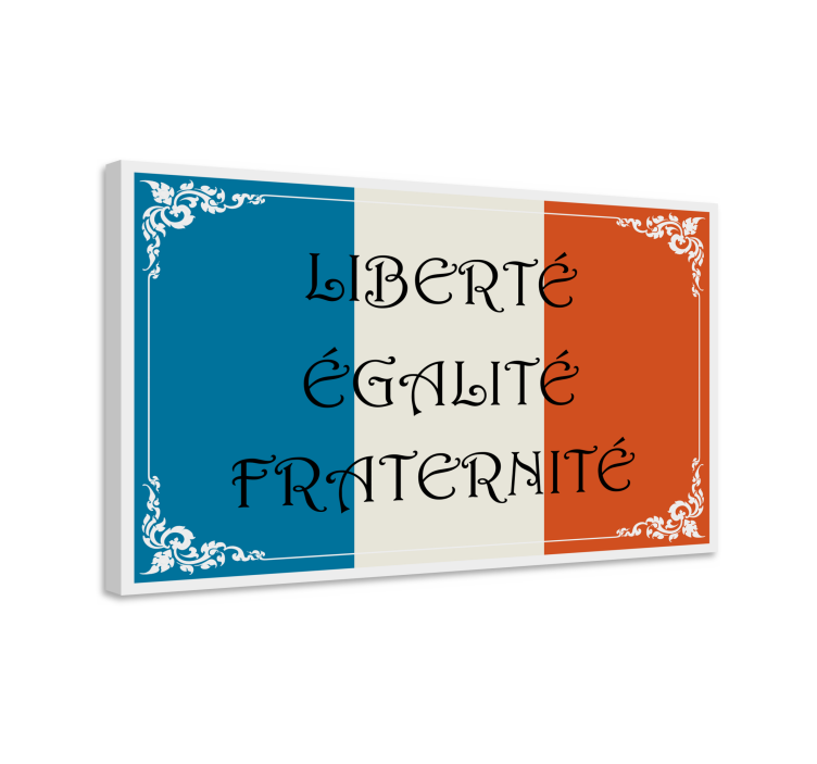 Tableau texte Devise française - TenStickers