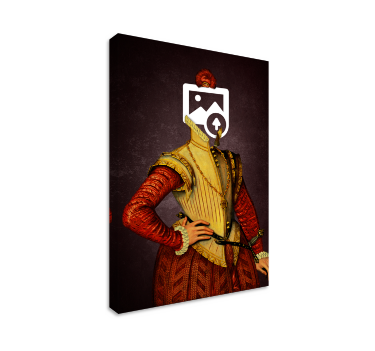 Tableau portrait chat aristocrate personnalisé - TenStickers