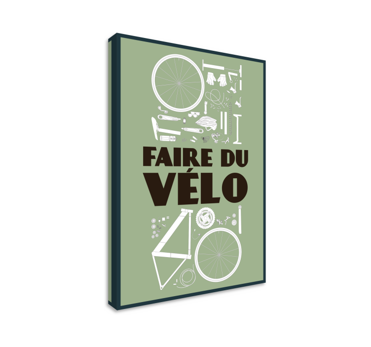 Tableau maison pièces de vélo - TenStickers