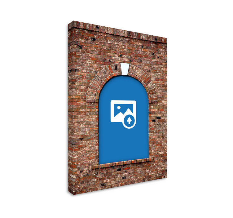 Tableau 3D mur de briques avec photo personnalisable - TenStickers
