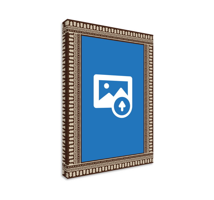 Tableau photo personnalisable contour bohémien - TenStickers