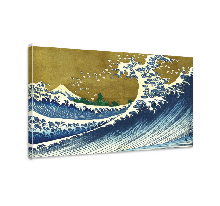 Tableau moderne Kaijo no Fuji vagues kanagawa - TenStickers