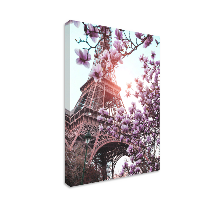 Tableau photo Paris en fleurs - TenStickers