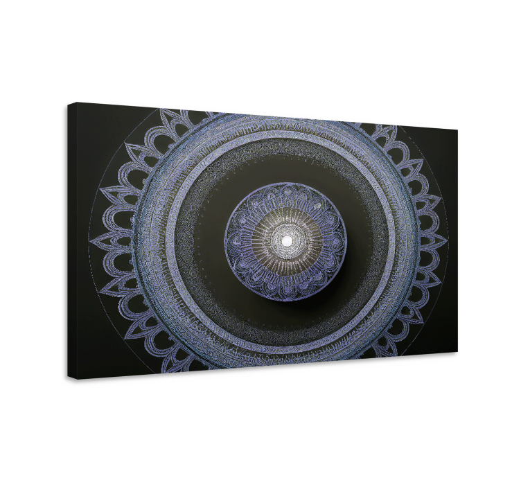 Tableau avec mandala zen bleu - TenStickers