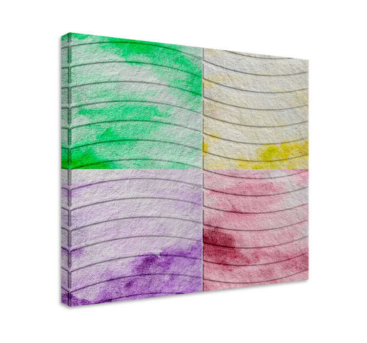 Tableau motif pavés des Ramblas colorés - TenStickers