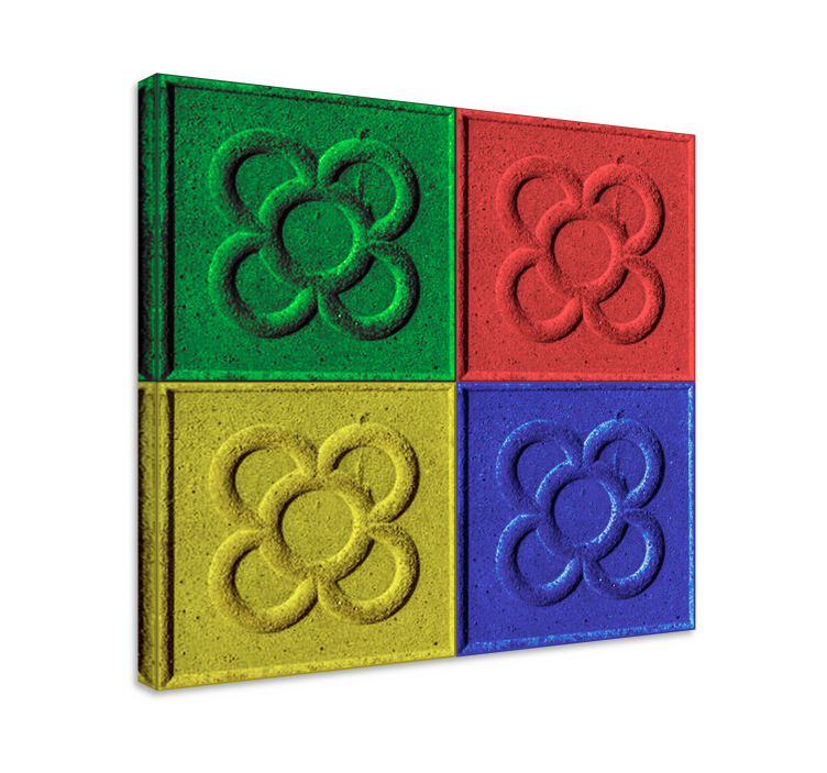 Tableau déco pavés Panot style Pop Art  - TenStickers