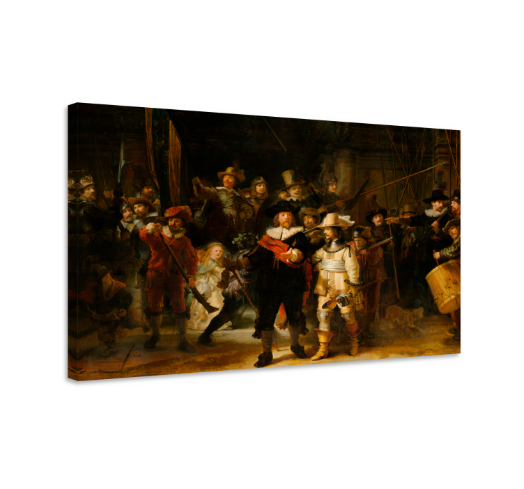 Tableau art La Ronde de nuit  de Rembrandt - TenStickers