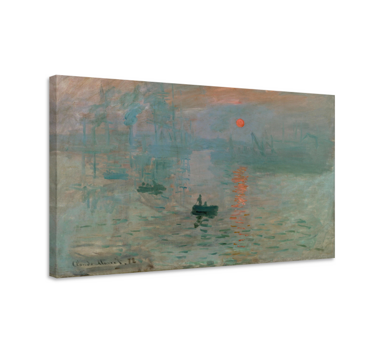 Tableau impression, soleil levant Claude Monet - TenStickers