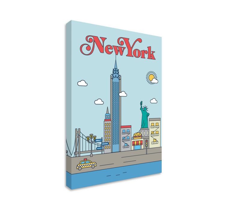 Tableau ville de New-York - TenStickers
