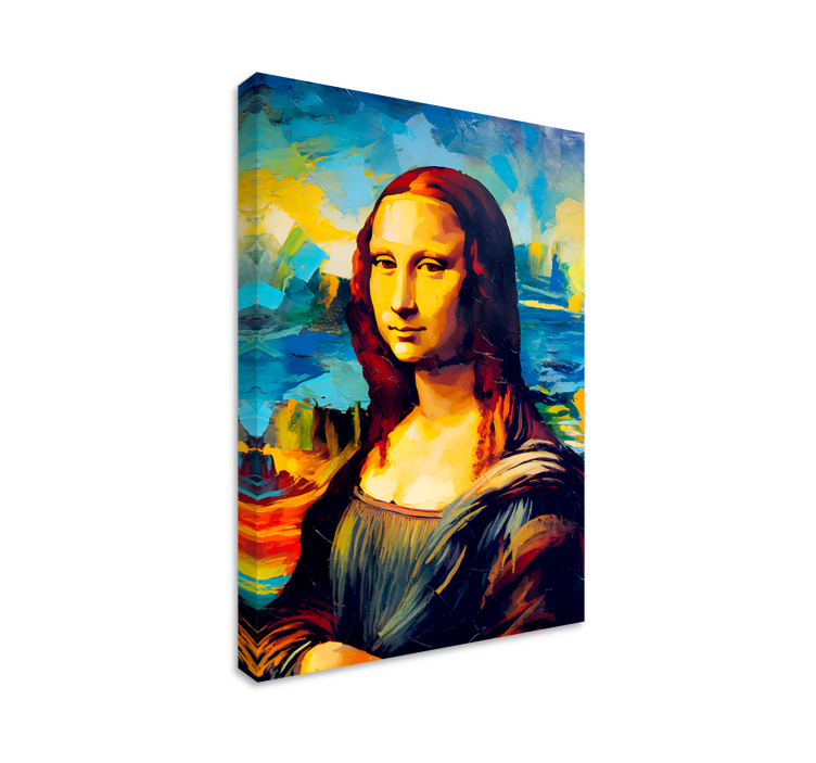 Tableau art Mona Lisa style impressionniste - TenStickers