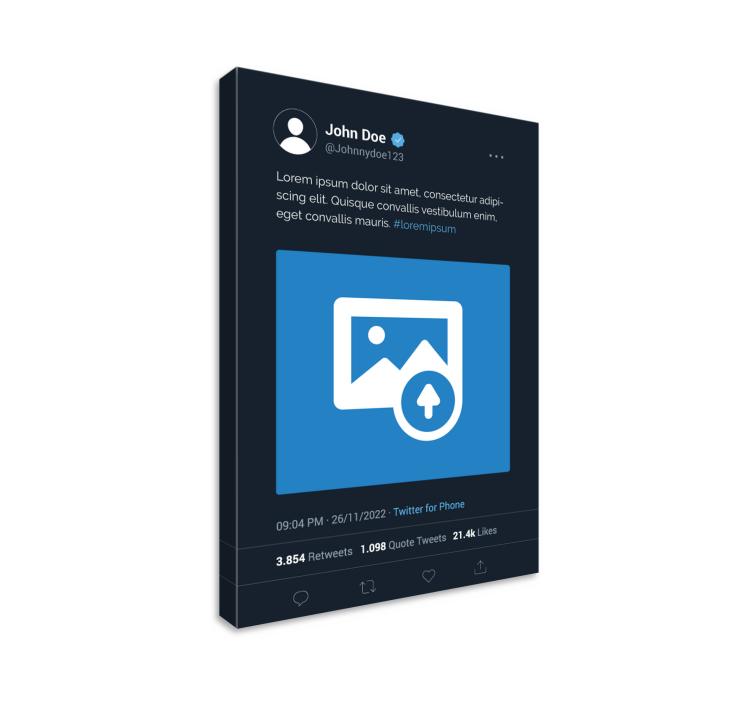 Tableau personnalisé Twitter X - TenStickers