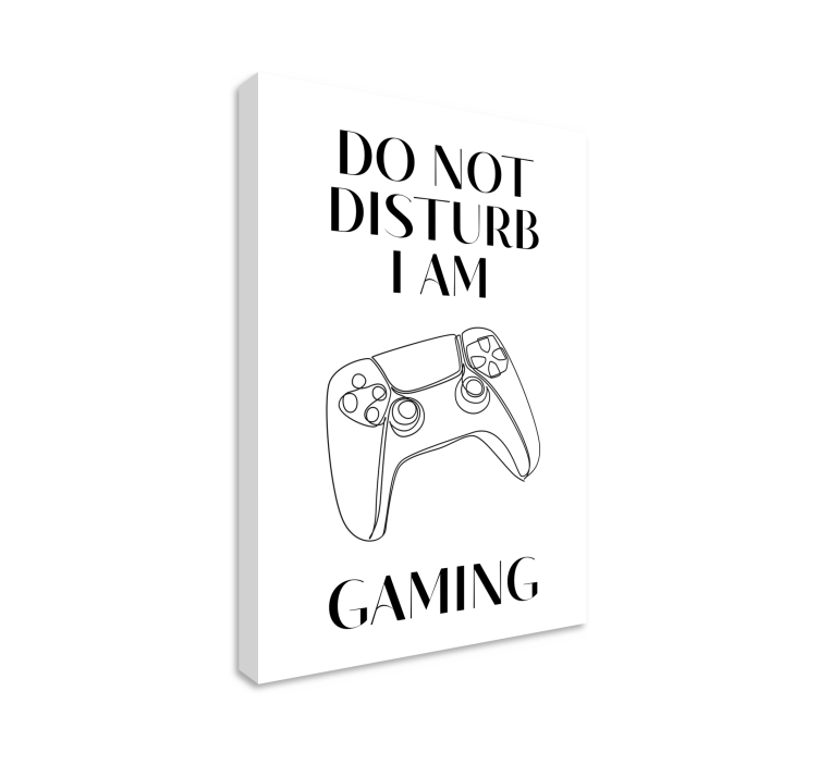 Tableau jeux vidéo Do not disturb minimaliste - TenStickers