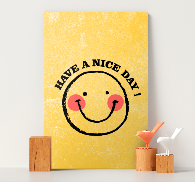 Tableau motivation Smiley avec phrase - TenStickers