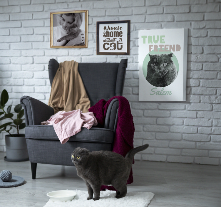 Tableau animal True friend personnalisable - TenStickers