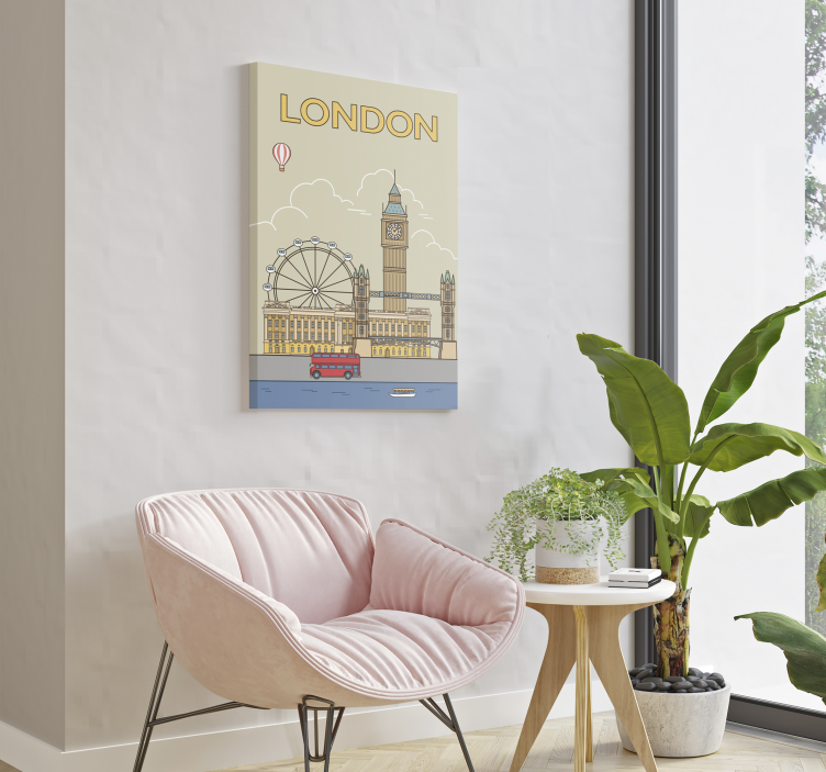 Tableau ville de Londres - TenStickers