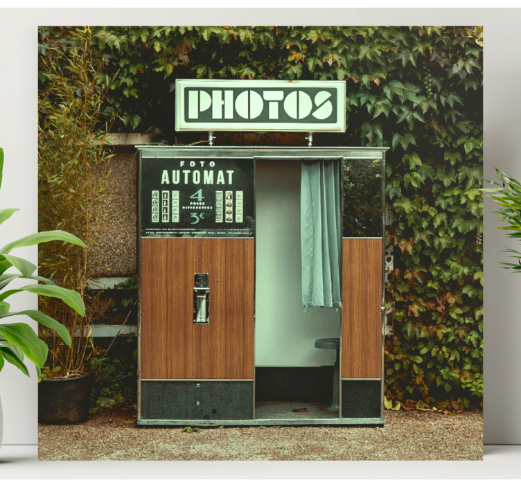 Cadre jeux vidéo photomaton vintage - TenStickers