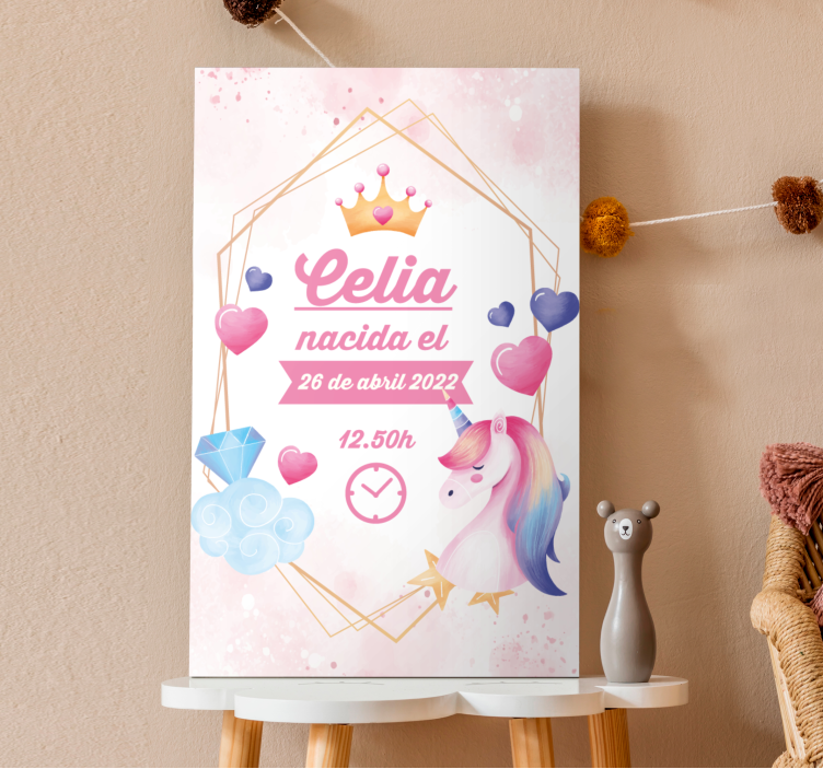 Tableau licorne le moment magique de célia - TenStickers