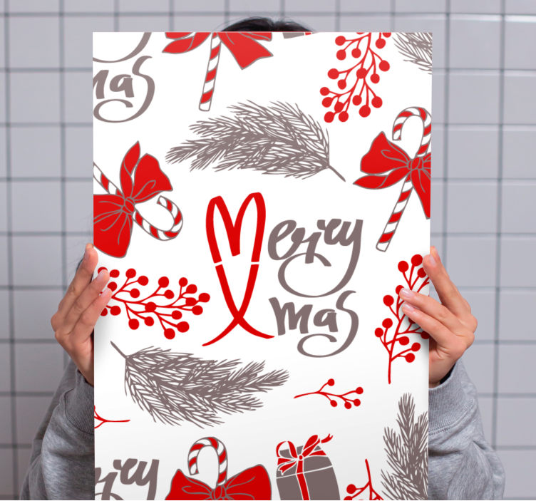 Tableau abc design joyeux noël - TenStickers
