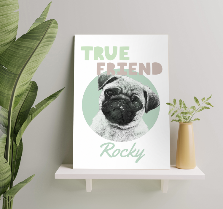 Tableau animal True friend personnalisable - TenStickers