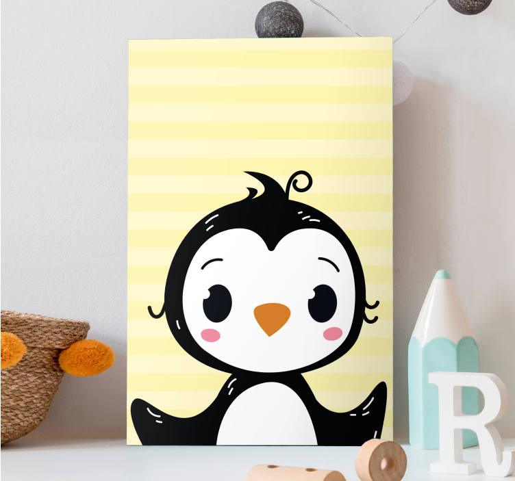 Tableau animaux pinguin adorable - TenStickers