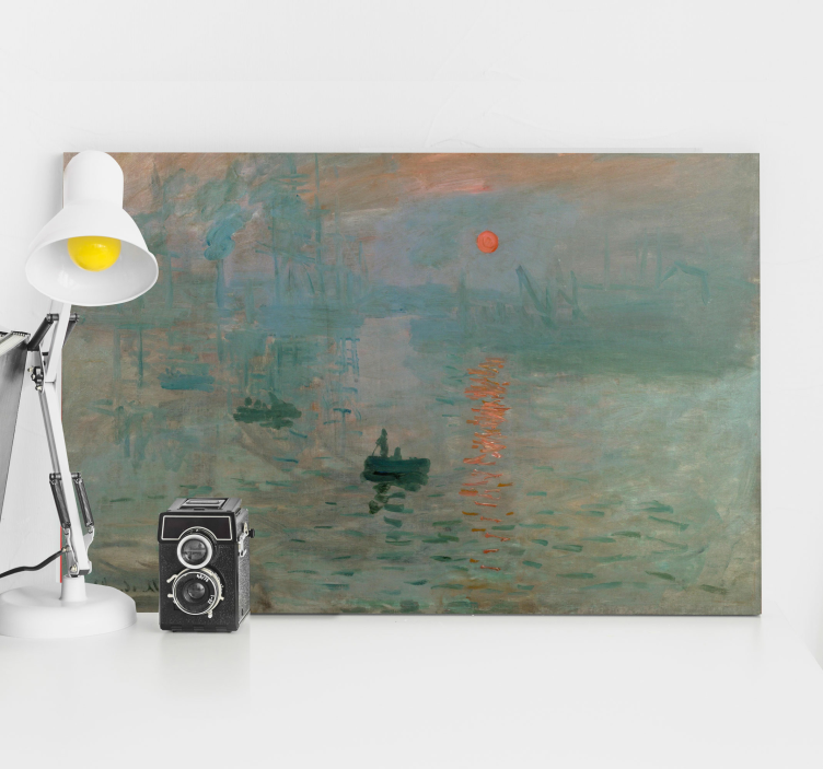 Tableau impression, soleil levant Claude Monet - TenStickers