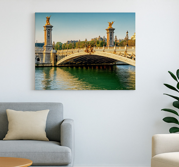 Tableau art le pont de la seine - TenStickers