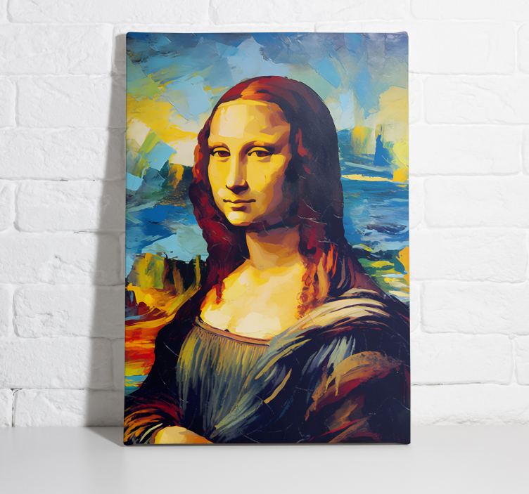 Tableau art Mona Lisa style impressionniste - TenStickers