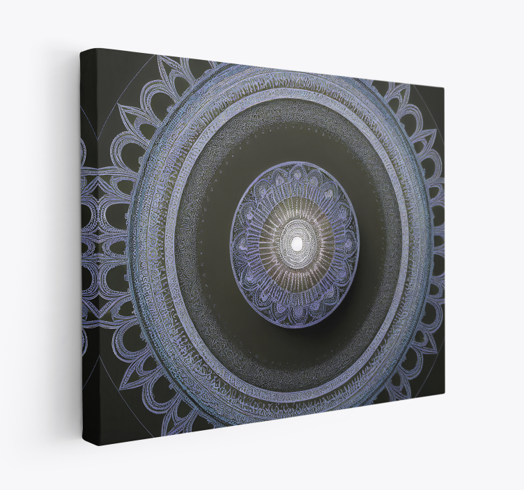 Tableau avec mandala zen bleu - TenStickers