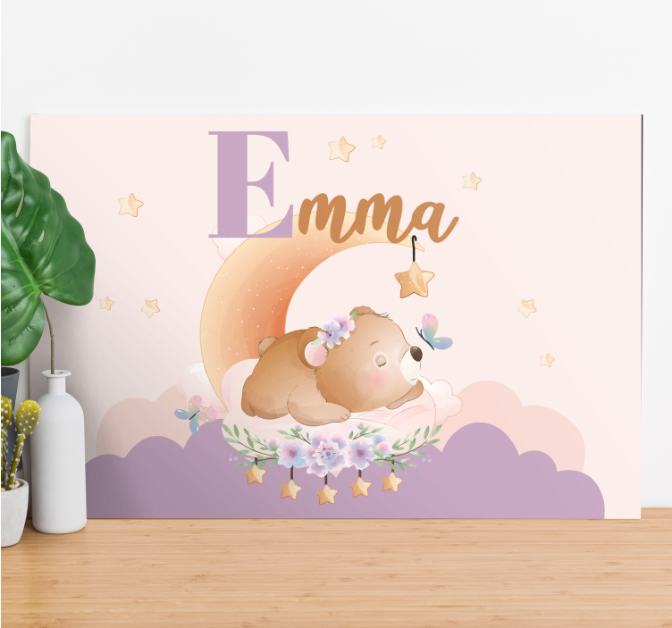 Tableau bébé rêves d'ours en peluche - TenStickers