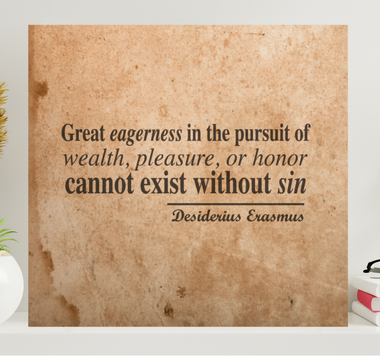 Tableau citation ardeur et richesse - TenStickers