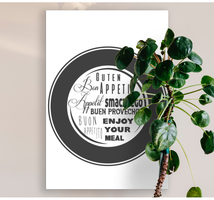 Tableau citation bon appétit - TenStickers