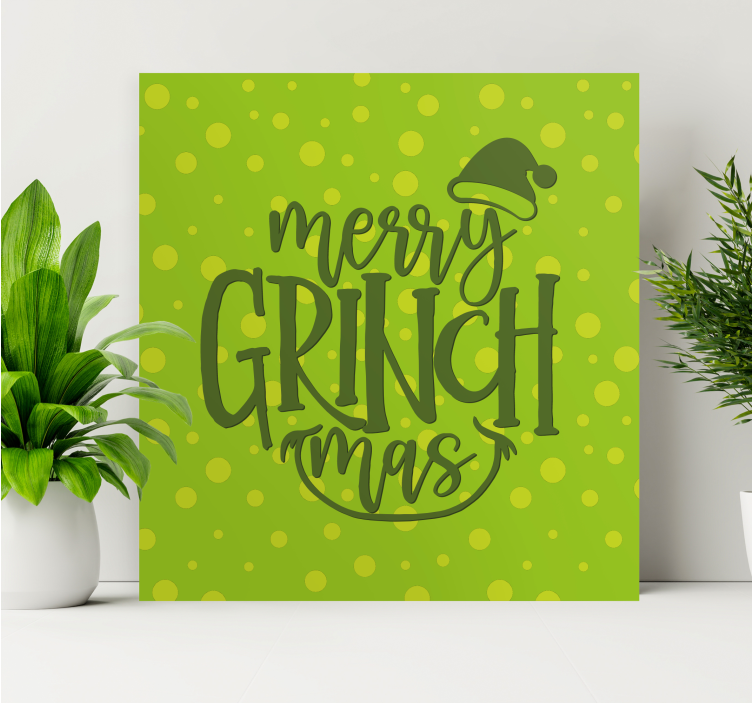 Tableau citation joyeux grinchmas - TenStickers