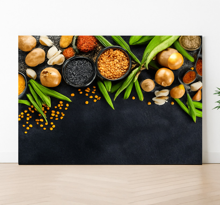 Tableau cuisine légumes et épices - TenStickers