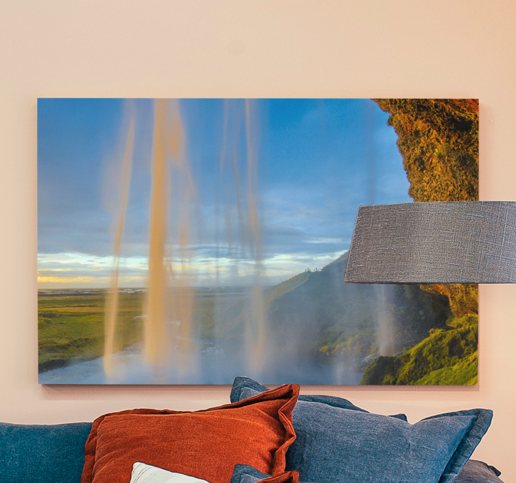 Tableau paysage cascade de seljalandsfoss - TenStickers