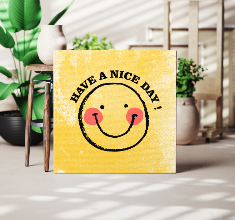Tableau motivation Smiley avec phrase - TenStickers