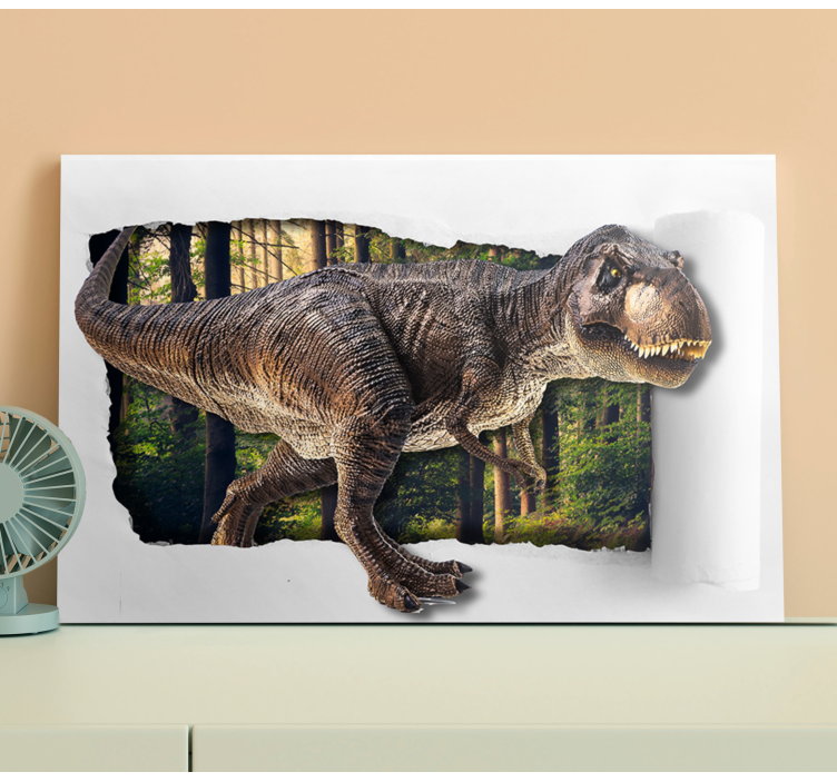 Tableau 3D dinosaure T-rex - TenStickers