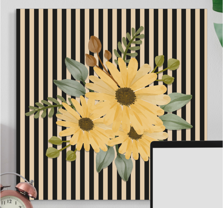 Tableau fleurs et plantes arrangement floral ensoleillé - TenStickers