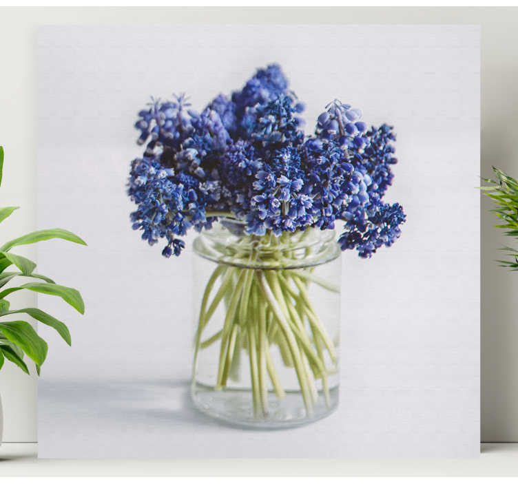 Tableau fleurs et plantes bouquet de fleurs bleues - TenStickers