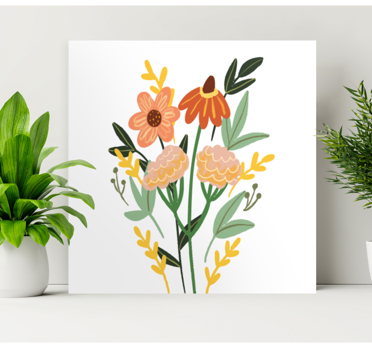 Tableau fleurs et plantes bouquet floral charmant - TenStickers